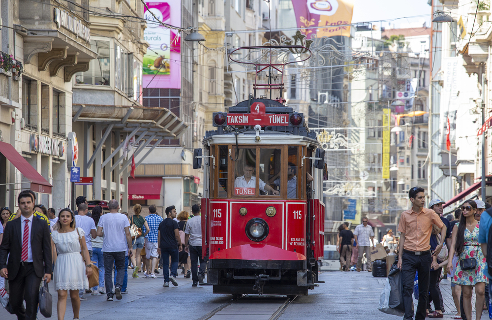 Vibrant Streets of Taksim Square