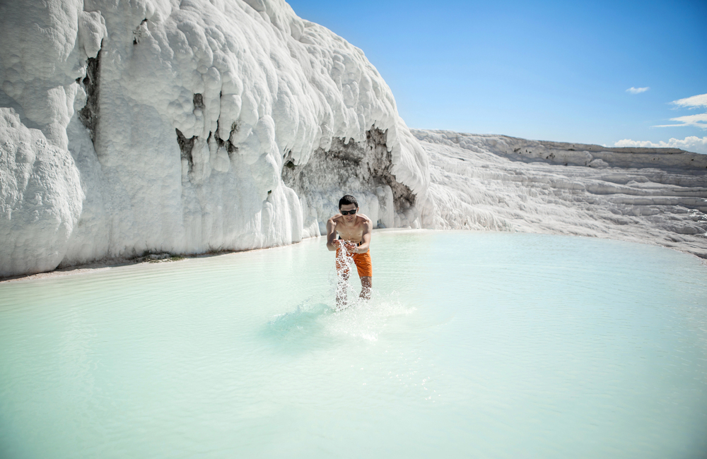 Relax at Pamukkale Hot Springs