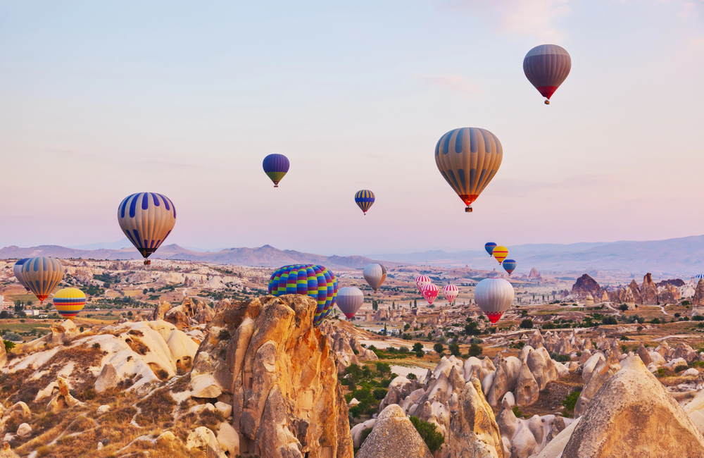 Cappadocia Sky Filled With Balloons