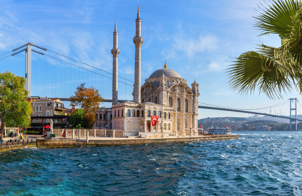 Istanbul Landmark: Ortaköy Mosque by Water
