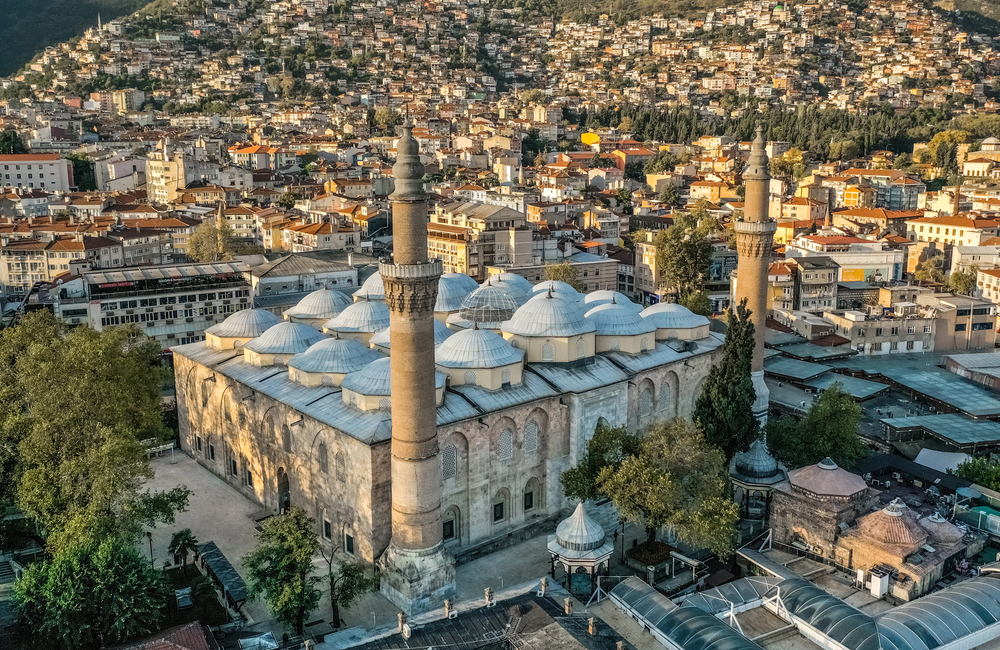 Ancient Mosque Architecture in Bursa City