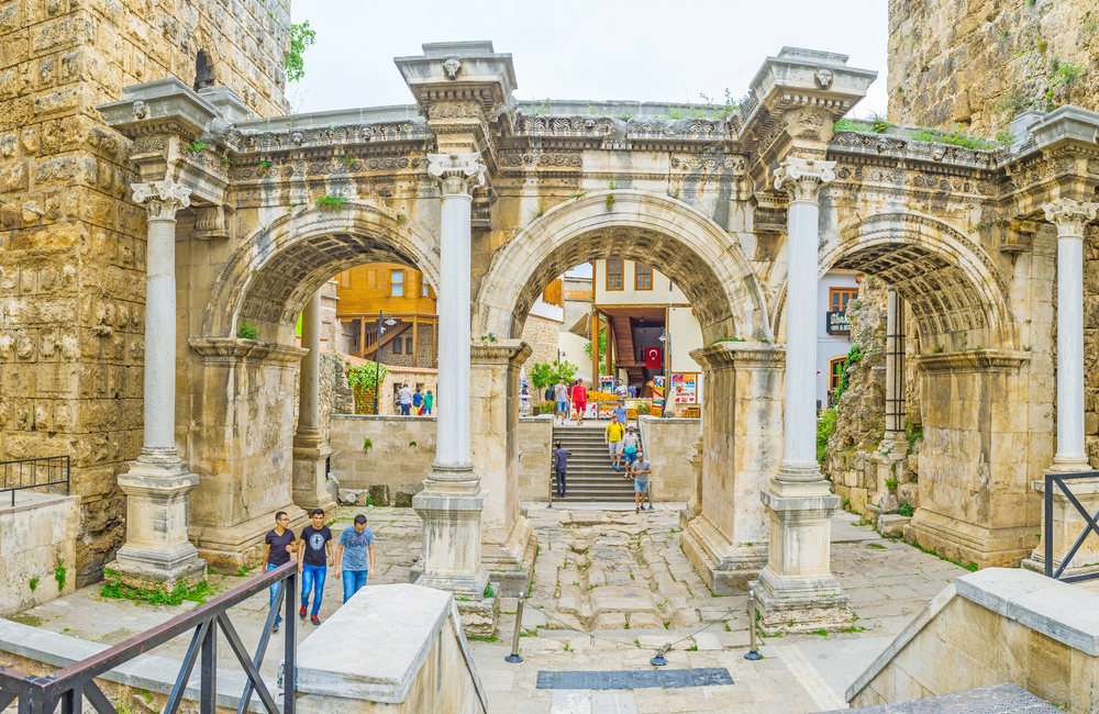 Hadrian’s Gate in Antalya Old Town