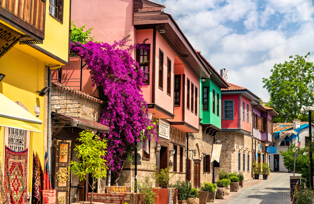 Historic Kaleiçi Houses in Antalya Old Town
