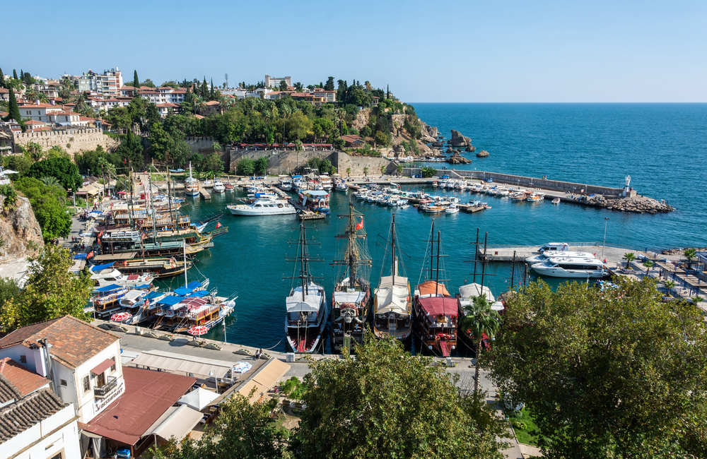Antalya Marina Stone-Wall View