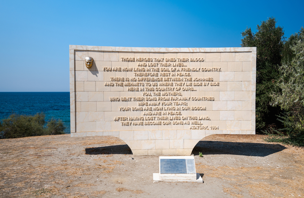 Gallipoli Monument with Atatürk’s Anzac Message