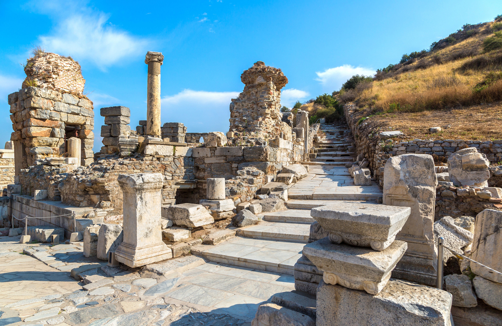 Pergamon Ancient City Ruins in Turkey