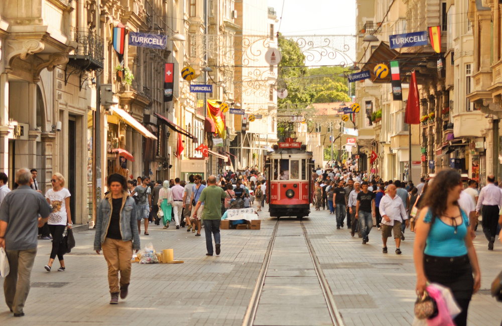 Tramway in Istiklal Street
