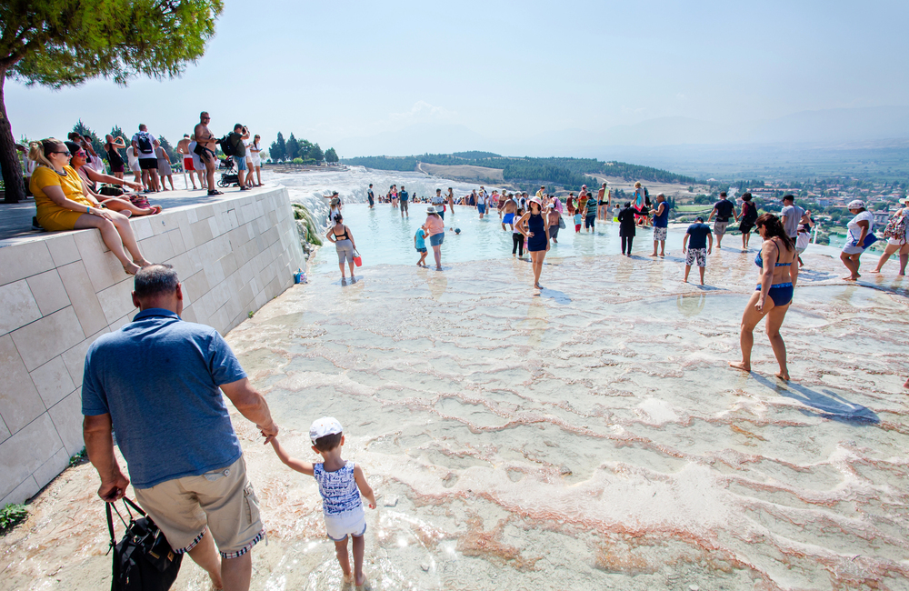 Pamukkale Thermal Springs Landscape
