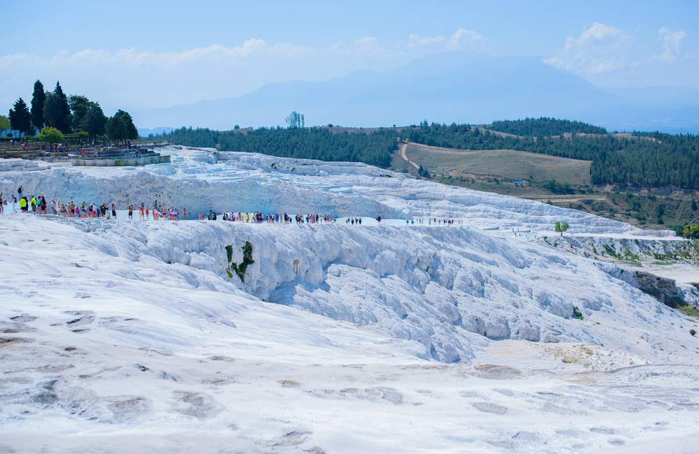Pamukkale Natural Pool Formation