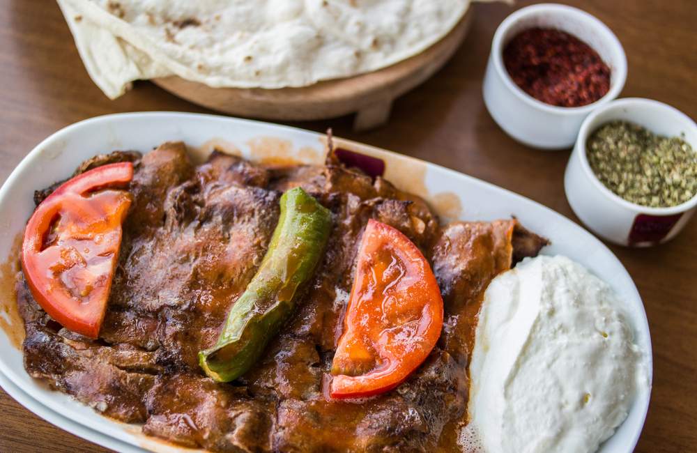 Authentic Iskender Kebab with Yogurt and Butter