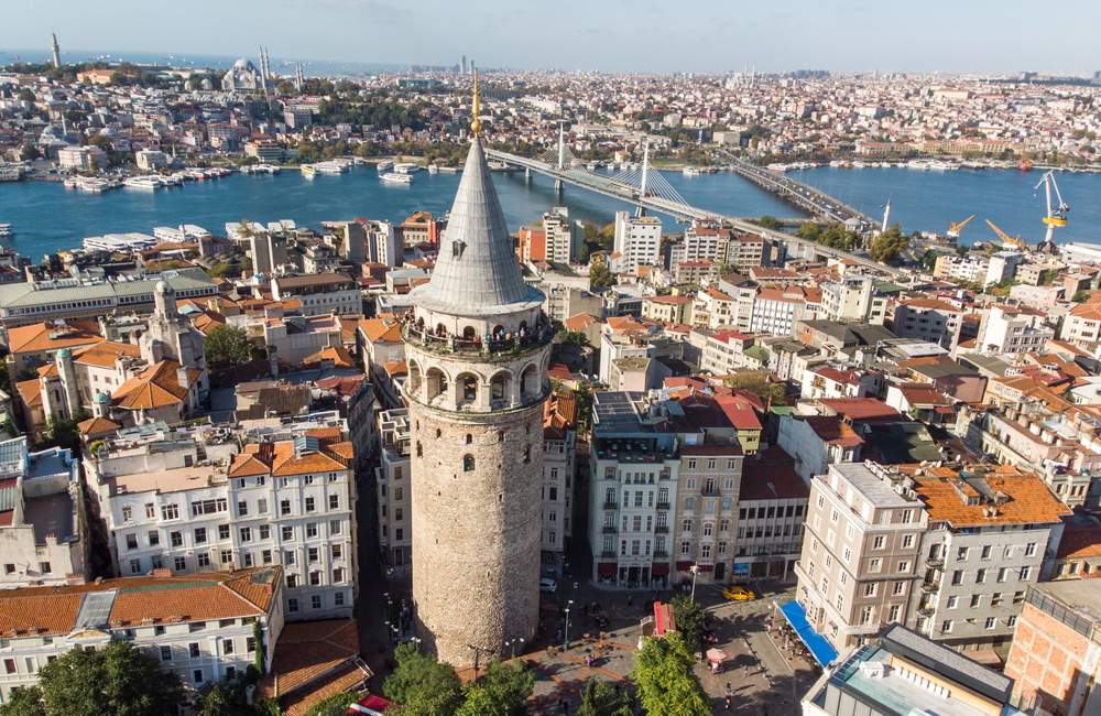 Historic Istanbul Galata Tower City Photo