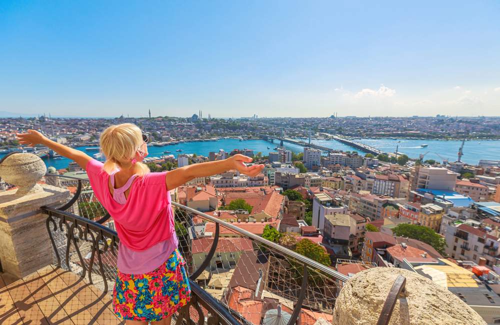 Istanbul Panoramic View with Urban Skyline
