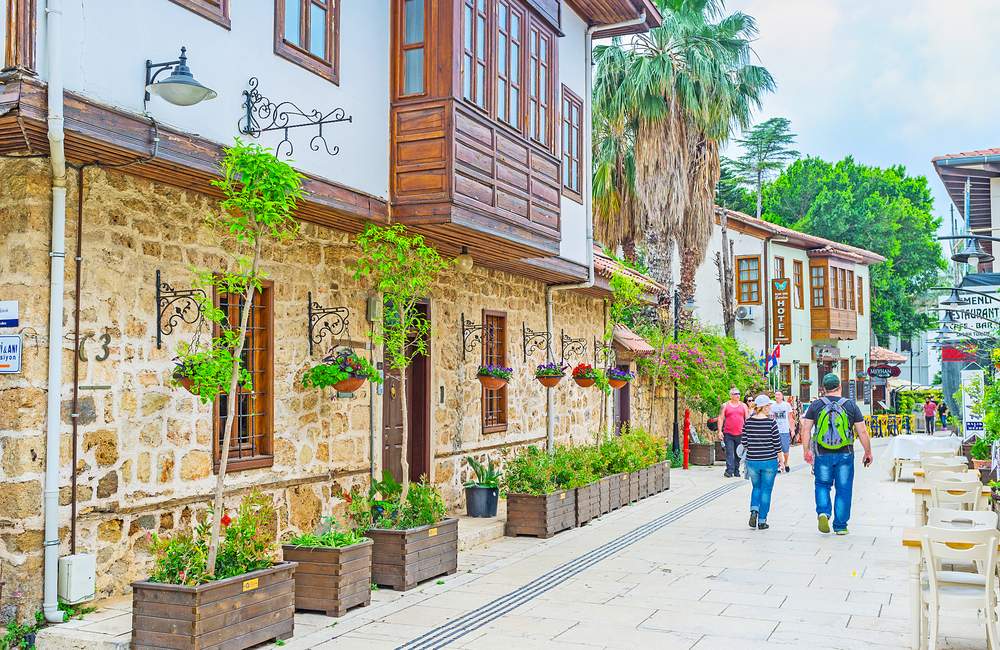 Historic Antalya Houses in Kaleiçi Neighborhood