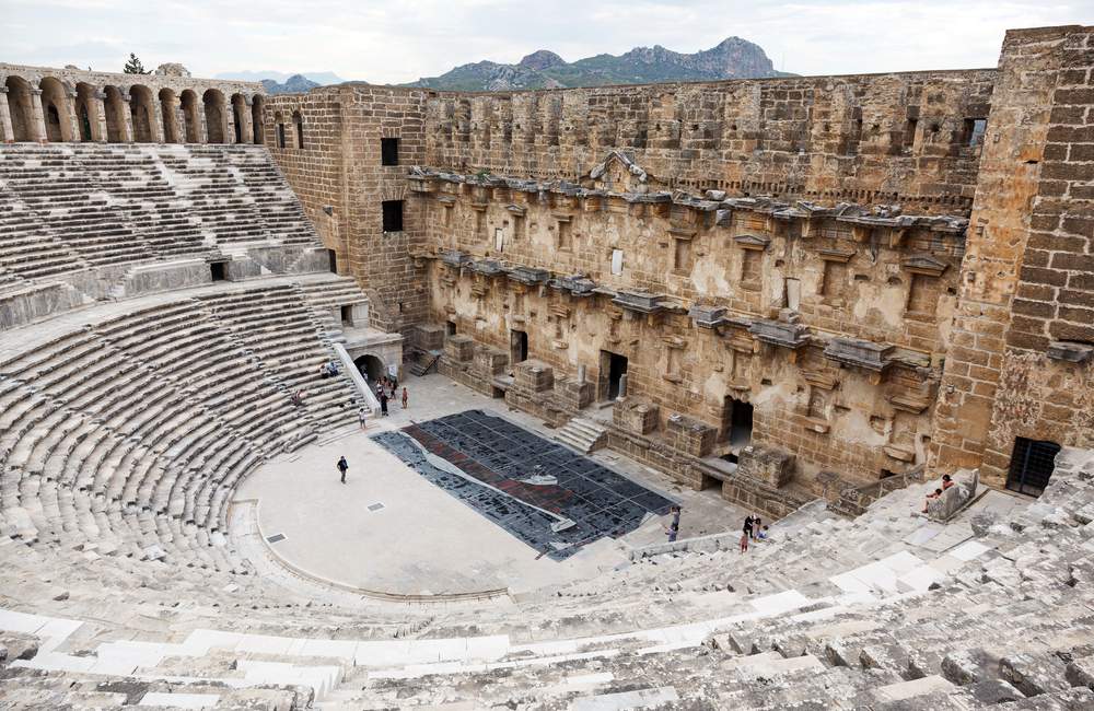 Majestic Aspendos Theatre in Antalya, Turkey