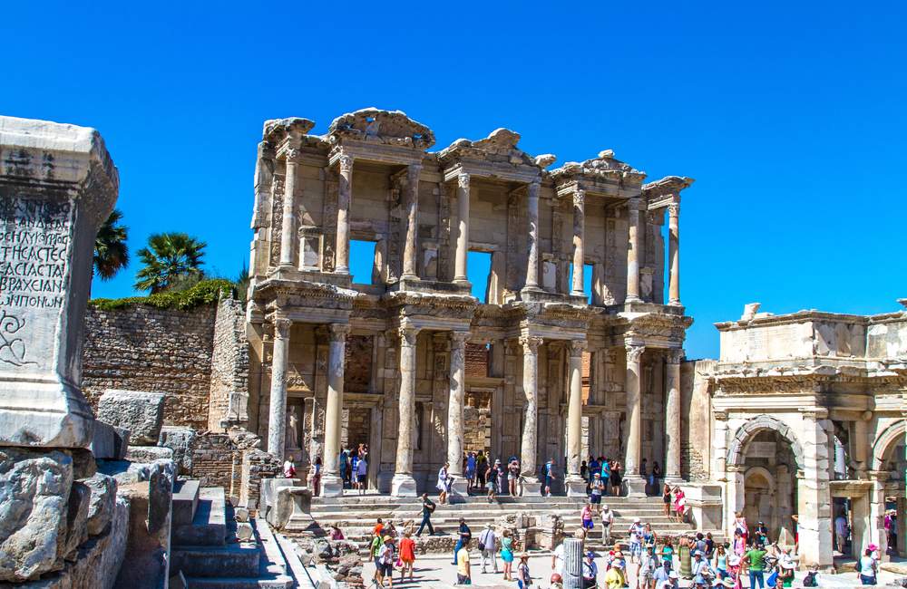 Ephesus Celsus Library Marble Facade