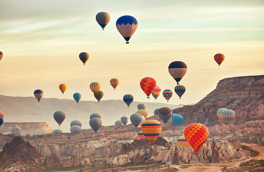 Cappadocia Hot Air Balloon Panorama