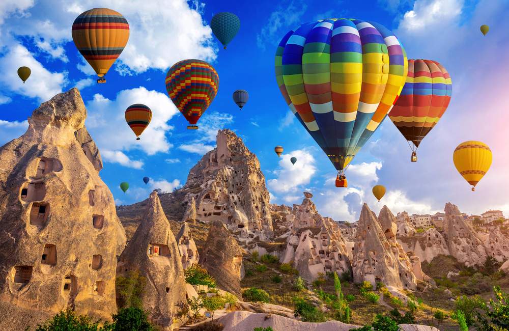 Cappadocia Morning Glow with Balloons