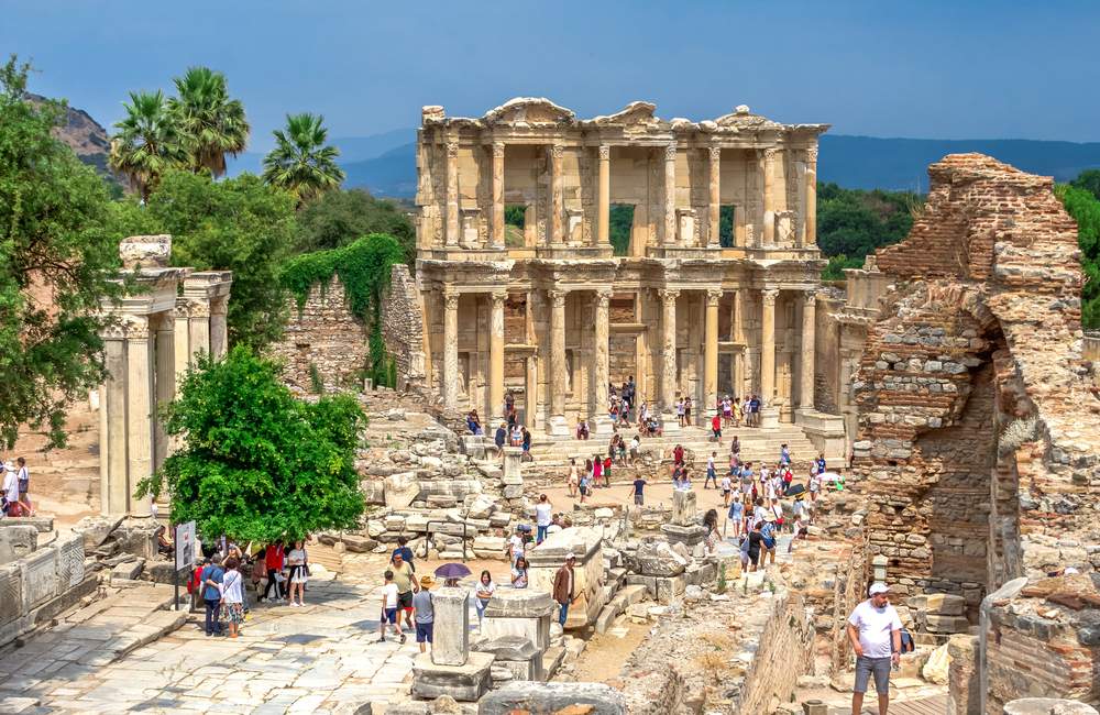 Ephesus Library of Celsus Historical Landmark Exterior