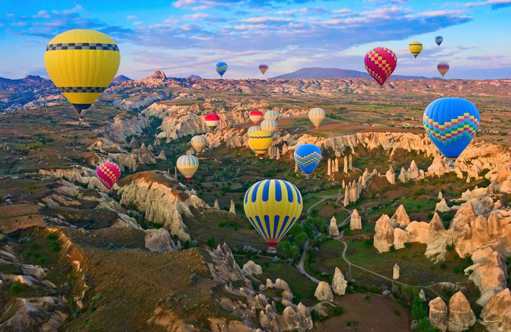 Cappadocia Hot Air Balloon Landmark View