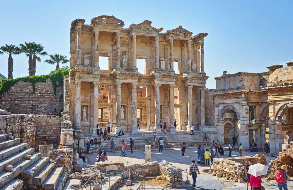 Celsus Library Ruins in Ephesus Aegean Heritage Site 