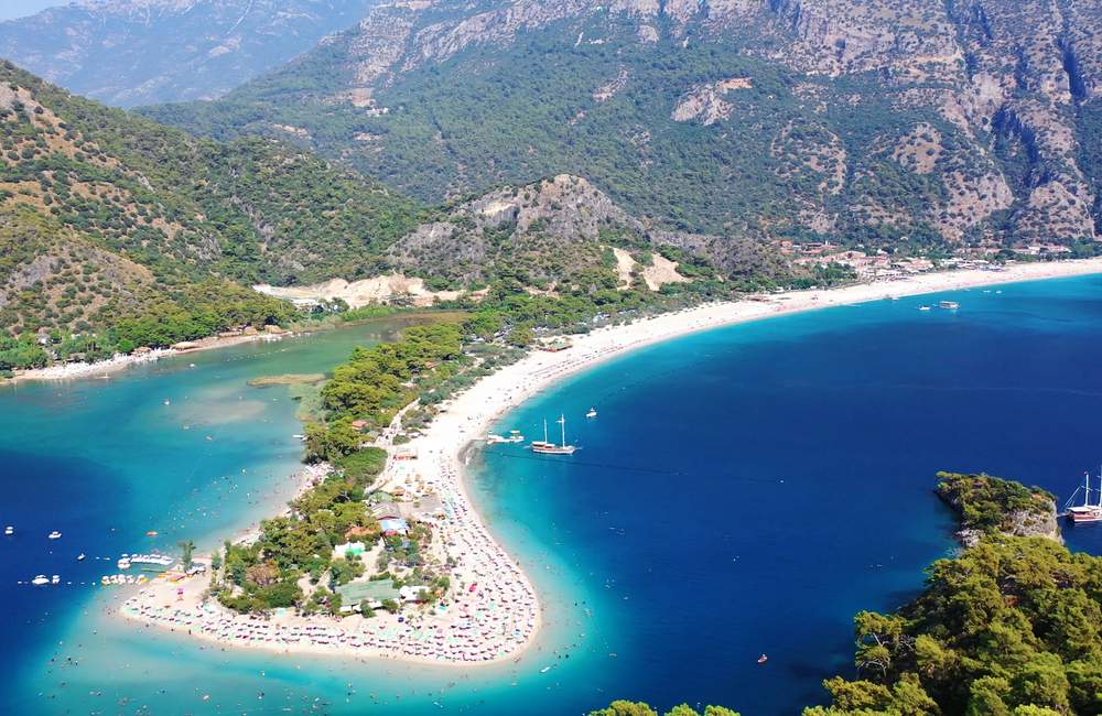 Fethiye Oludeniz Blue Lagoon Aerial Beach View