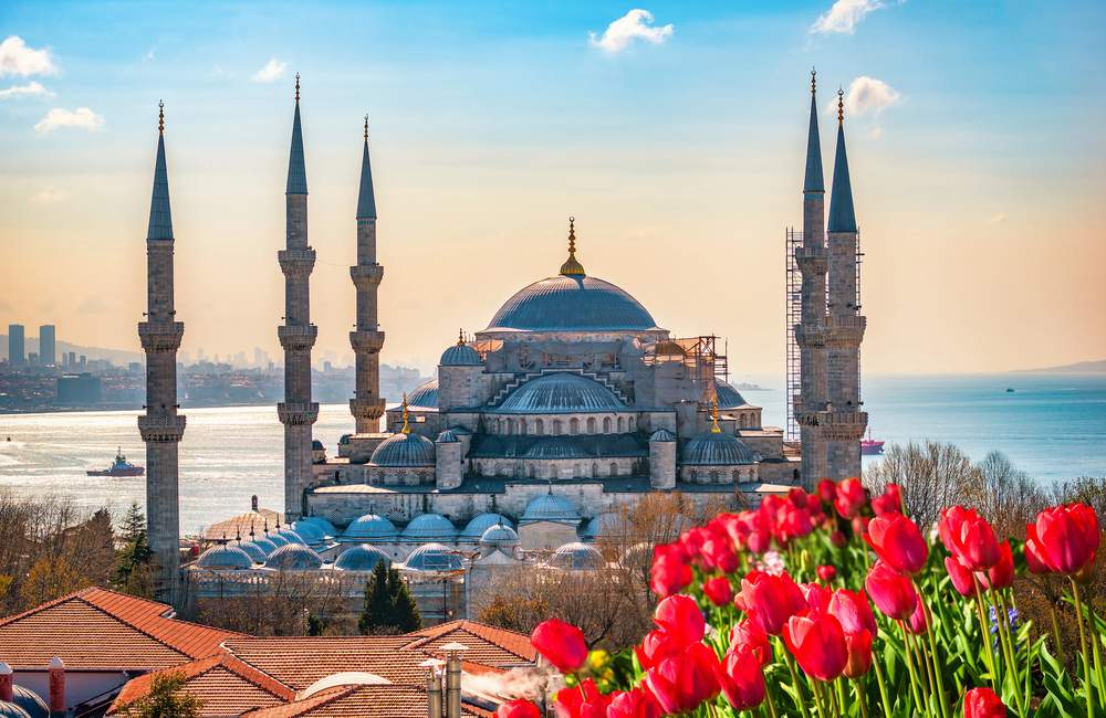 Beautiful Blue Mosque Landmark Istanbul